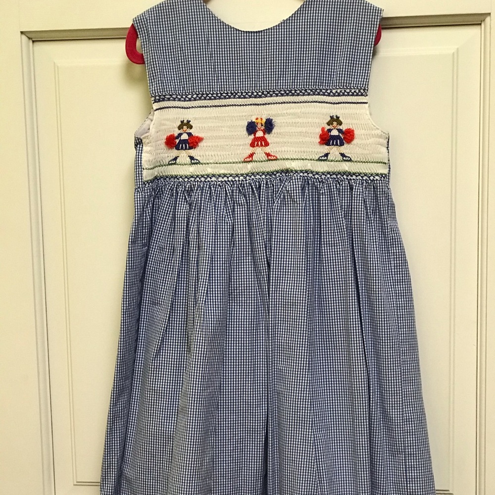 Orient Expressed smocked cheerleader dress
